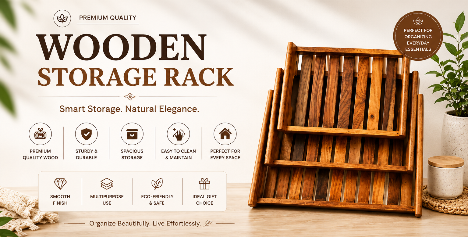 Wooden Storage Rack